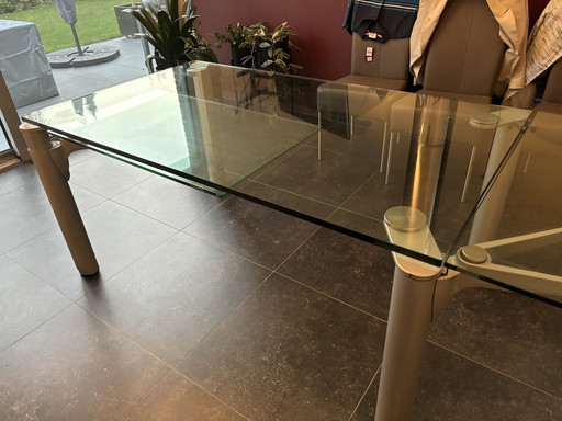 Design Uitschuifbare Glazen Tafel