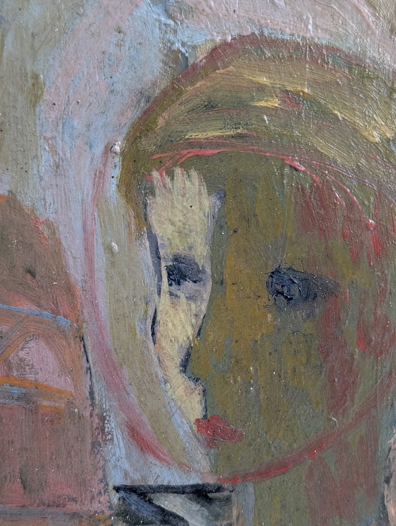 Image 1 of Olieverf op board door Einar Granum, Noorwegen, 1950S