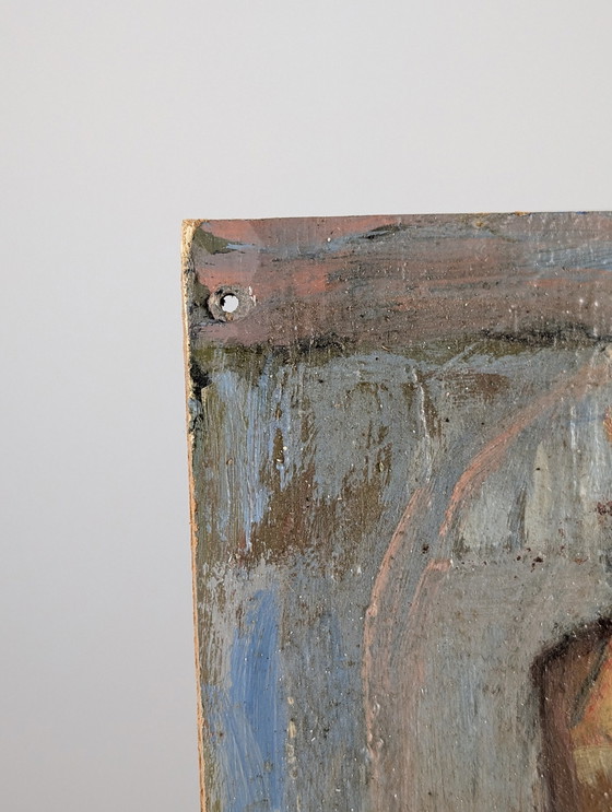 Image 1 of Olieverf op board door Einar Granum, Noorwegen, 1950S