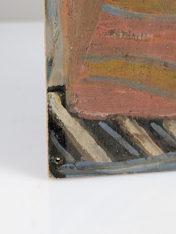 Image 1 of Olieverf op board door Einar Granum, Noorwegen, 1950S