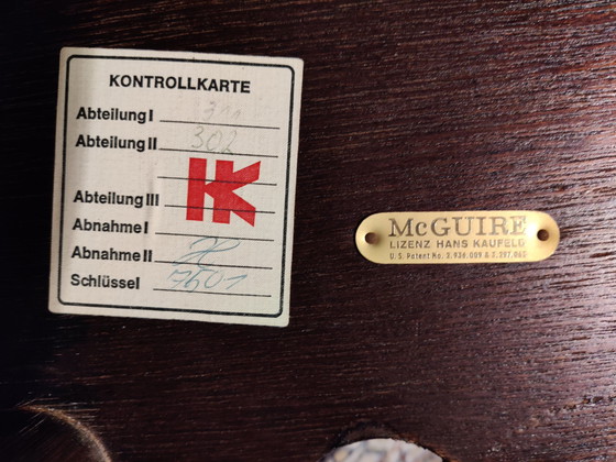 Image 1 of 3x McGuire Vintage Rotan Barkrukken