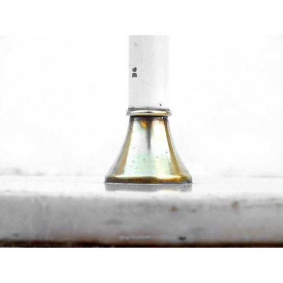 Image 1 of Vintage drie-armige vloerlamp in aluminium marmer van Stilnovo, 1950