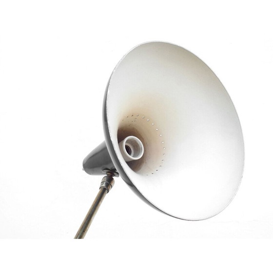 Image 1 of Vintage drie-armige vloerlamp in aluminium marmer van Stilnovo, 1950