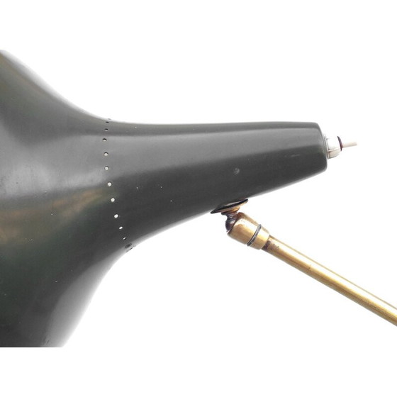 Image 1 of Vintage drie-armige vloerlamp in aluminium marmer van Stilnovo, 1950