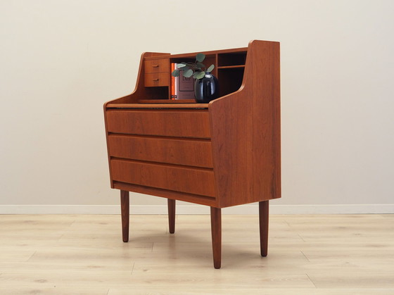 Image 1 of Teakhouten secretaire, Deens ontwerp, 1970S, Productie: Denemarken