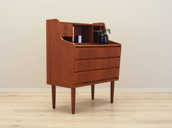 Image 1 of Teakhouten secretaire, Deens ontwerp, 1970S, Productie: Denemarken