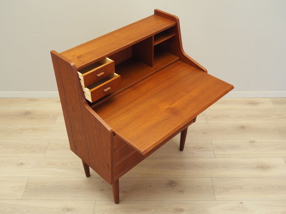 Image 1 of Teakhouten secretaire, Deens ontwerp, 1970S, Productie: Denemarken