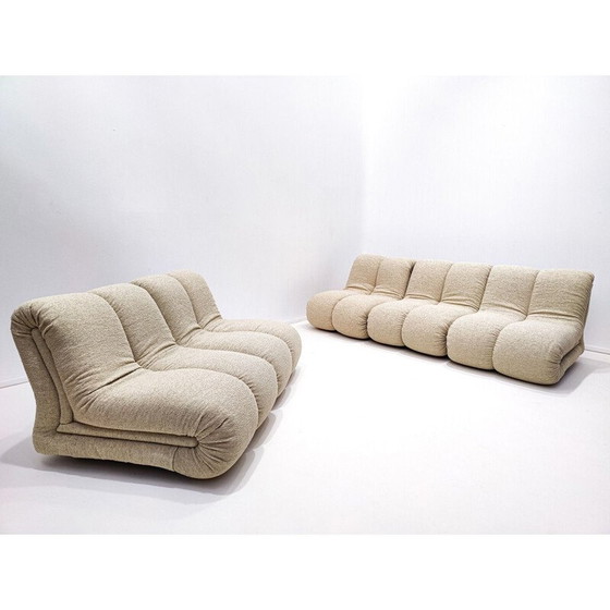Image 1 of Pagru modulaire sofa uit de Mid Century van Claudio Vagnoni voor 1P, Italië 1960