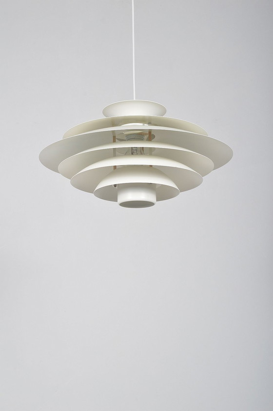 Image 1 of Deense XL hanglamp 52580 vervaardigd door Form-Light, jaren '80