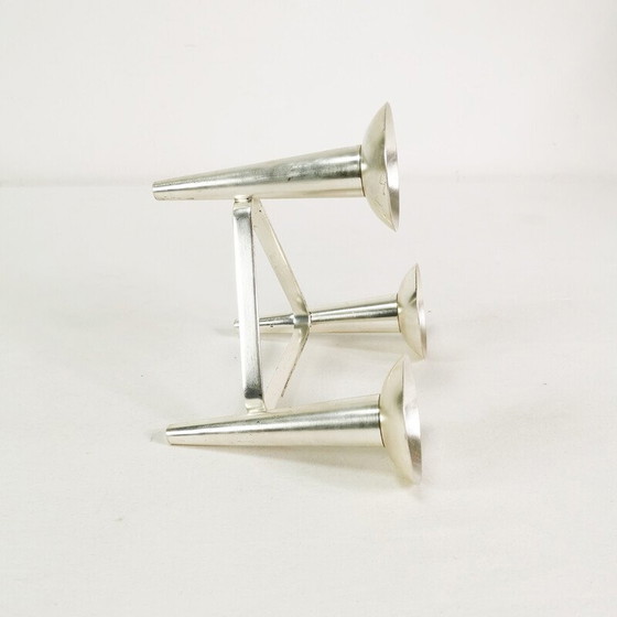 Image 1 of Vintage zilveren metalen kandelaar voor Wmf, Duitsland 1960