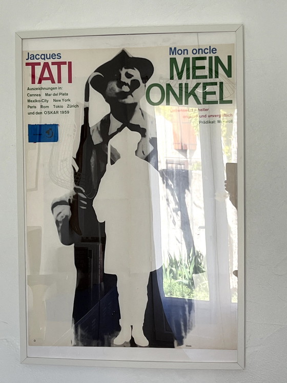 Image 1 of Vintage poster Mon Oncle Mein Onkel Jacques Tati Audiard Nouvelle Vague