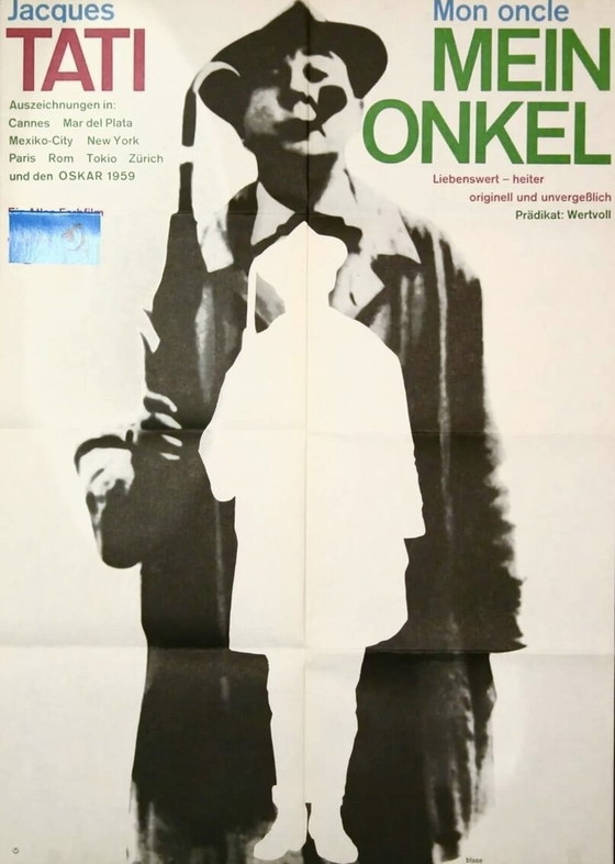 Image 1 of Vintage poster Mon Oncle Mein Onkel Jacques Tati Audiard Nouvelle Vague