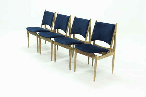 Image 1 of 4 x Finn Juhl voor Niels Vodder Egyptische eetkamerstoelen