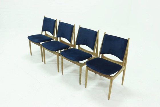 Image 1 of 4 x Finn Juhl voor Niels Vodder Egyptische eetkamerstoelen