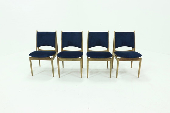 Image 1 of 4 x Finn Juhl voor Niels Vodder Egyptische eetkamerstoelen