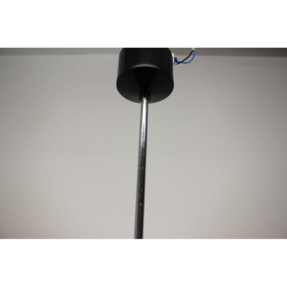 Image 1 of Vintage glazen en metalen hanglamp voor Napako, Tsjecho-Slowakije 1960