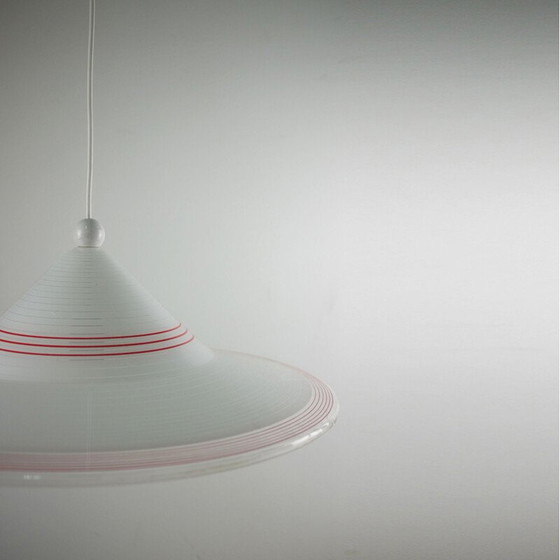 Image 1 of Hanger vintage Rode streep vorm Space-age Italiaans 1970