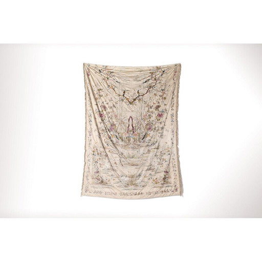 Vintage art deco zijden vloerkleed van Axel Vervoordt, 1800