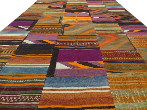 Kelim Patchwork - 301 X 205 Cm - In Ongebruikte Staat