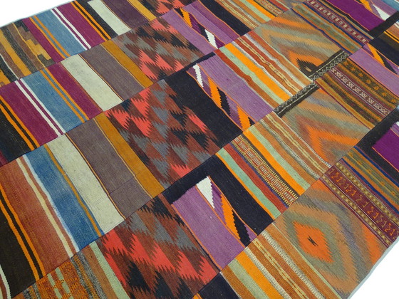 Image 1 of Kelim Patchwork - 301 X 205 Cm - In Ongebruikte Staat