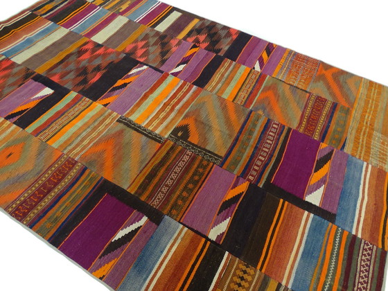 Image 1 of Kelim Patchwork - 301 X 205 Cm - In Ongebruikte Staat