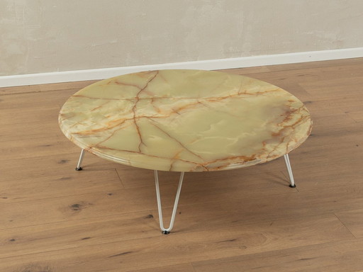  1960S Onyx salontafel, Ø 100 Cm