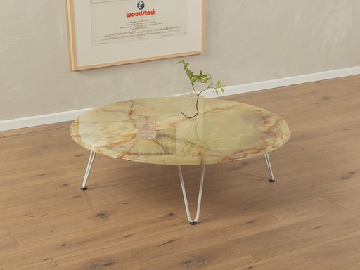  1960S Onyx salontafel, Ø 100 Cm