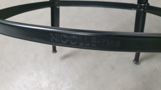 Image 1 of 6X Chaise Nicolle Franse Industriële Metalen Design Barkruk