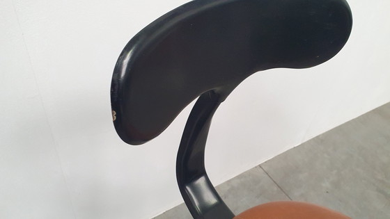 Image 1 of 6X Chaise Nicolle Franse Industriële Metalen Design Barkruk