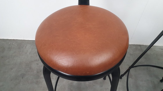 Image 1 of 6X Chaise Nicolle Franse Industriële Metalen Design Barkruk