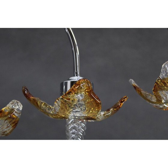 Image 1 of Vintage vloerlamp met Murano glas, Italië 1980