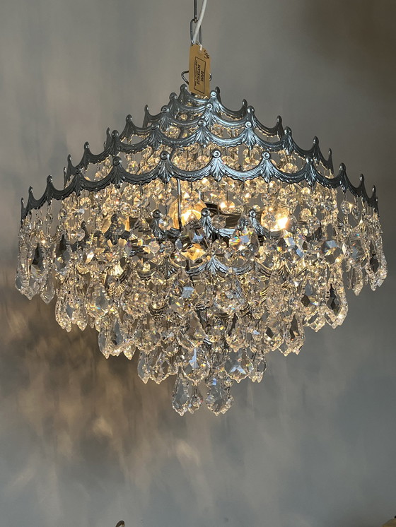 Image 1 of Cristallstrass design kroonluchter hanglamp Chrome kristal kristallen 