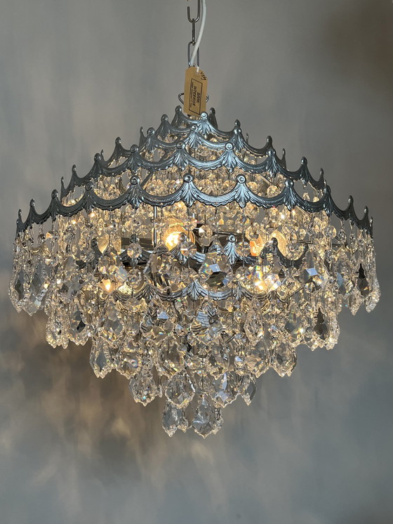 Image 1 of Cristallstrass design kroonluchter hanglamp Chrome kristal kristallen 