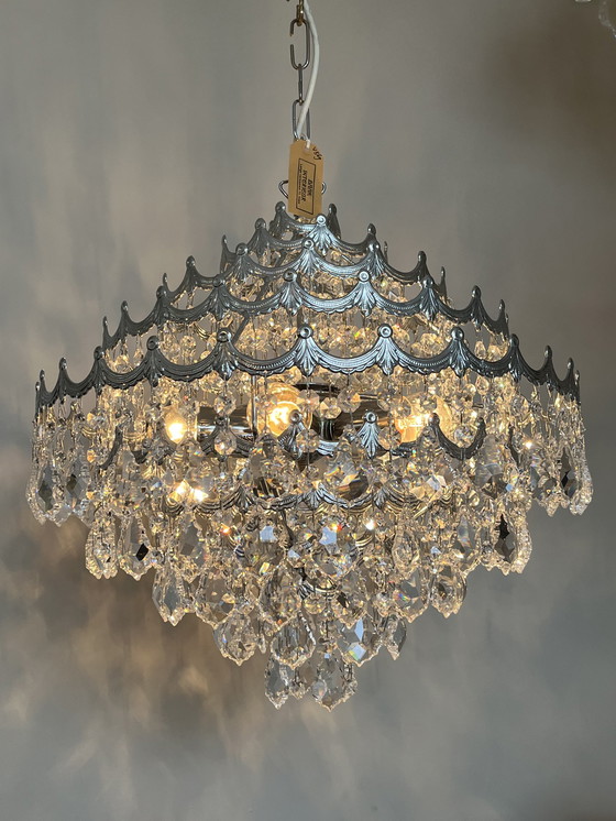 Image 1 of Cristallstrass design kroonluchter hanglamp Chrome kristal kristallen 