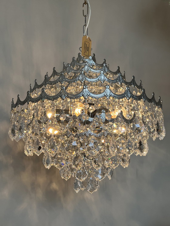 Image 1 of Cristallstrass design kroonluchter hanglamp Chrome kristal kristallen 