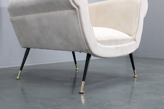 Image 1 of 1950S Gerestaureerde Italiaanse Fauteuil