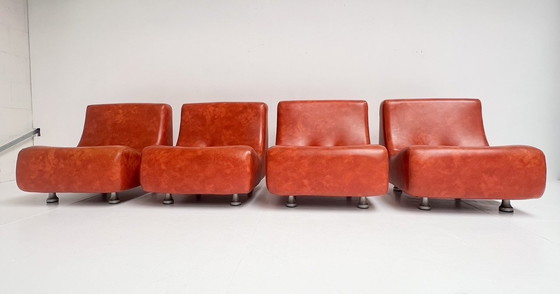 Image 1 of Vintage modulaire Italiaanse sofa in de stijl van COR, 1970's