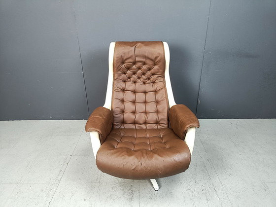 Image 1 of Mid Century Space Age Galaxy fauteuil van Alf Svensson voor Dux, 1968