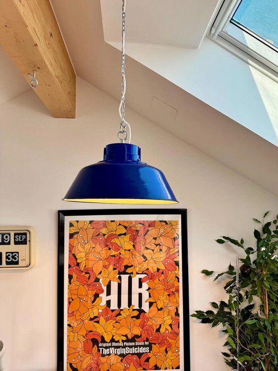 Image 1 of Industriële Hanglamp Art Deco Geëmailleerd Antiek Fabriekslamp Vintage Bauhaus Retro Verlichting Loft