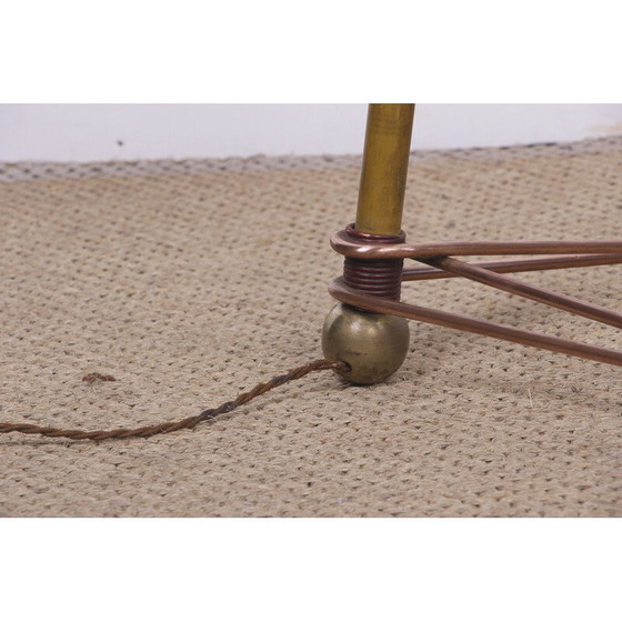Image 1 of Vintage staande lamp van messing voor Stilnovo, Italië, jaren 50