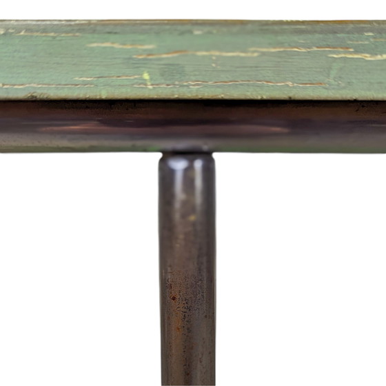 Image 1 of Bauhaus buisvormige stalen consoletafel van Robert Slezák, 1930S