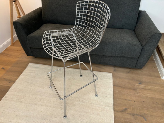 Image 1 of 3x Knoll barkruk van Harry Bertoia