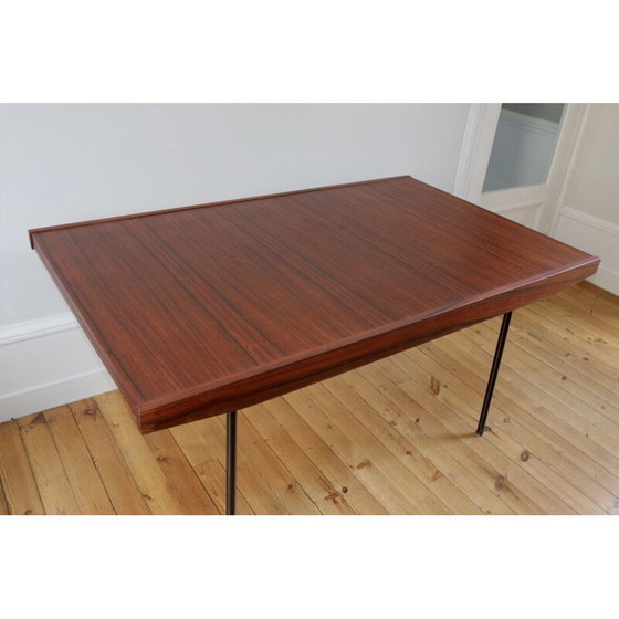 Image 1 of Vintage modernistische tafel in palissander van Alain Richard