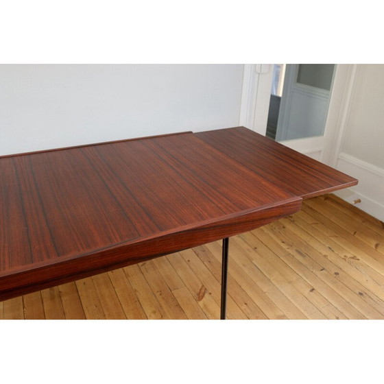 Image 1 of Vintage modernistische tafel in palissander van Alain Richard