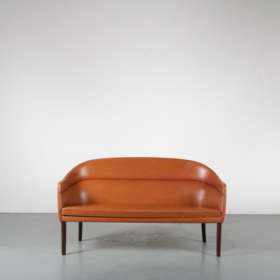 Image 1 of Zeldzame Ole Wanscher Sofa voor J. Jeppesen, Denemarken 1950