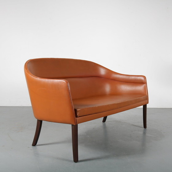 Image 1 of Zeldzame Ole Wanscher Sofa voor J. Jeppesen, Denemarken 1950