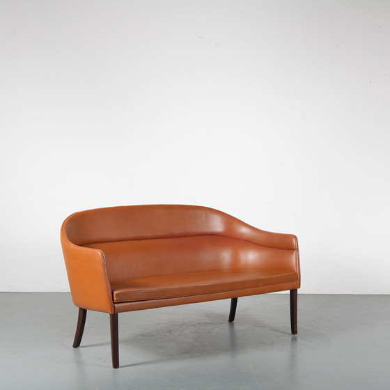 Image 1 of Zeldzame Ole Wanscher Sofa voor J. Jeppesen, Denemarken 1950