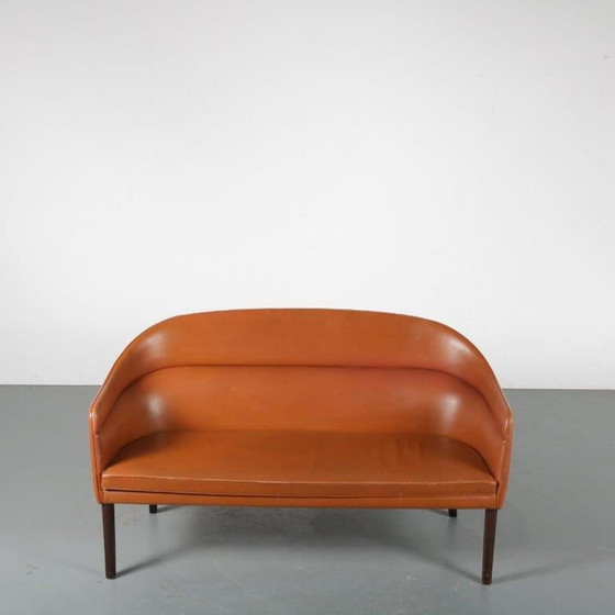 Image 1 of Zeldzame Ole Wanscher Sofa voor J. Jeppesen, Denemarken 1950