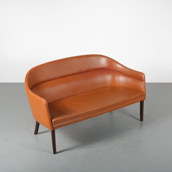 Image 1 of Zeldzame Ole Wanscher Sofa voor J. Jeppesen, Denemarken 1950