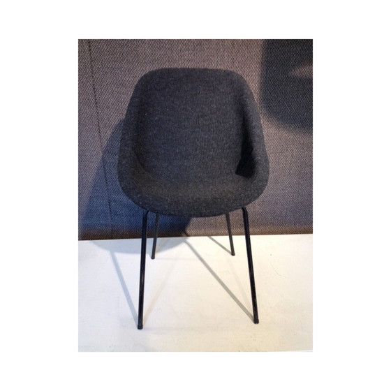 Image 1 of Vintage stoel van stof en metaal door Genevievre Dangles, 1956